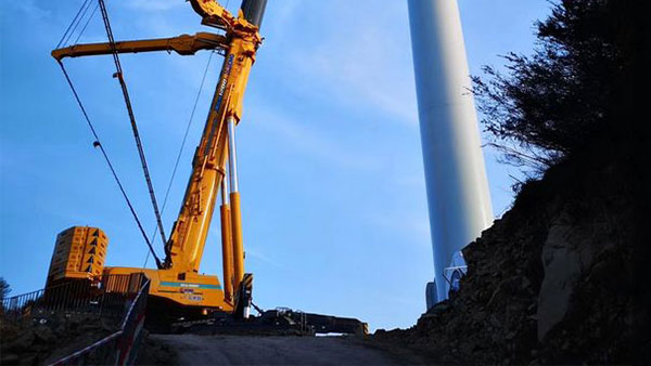 来了！首台XCA1200_I落户广东，，，，，中国风电吊装千吨级阵营再添劲旅