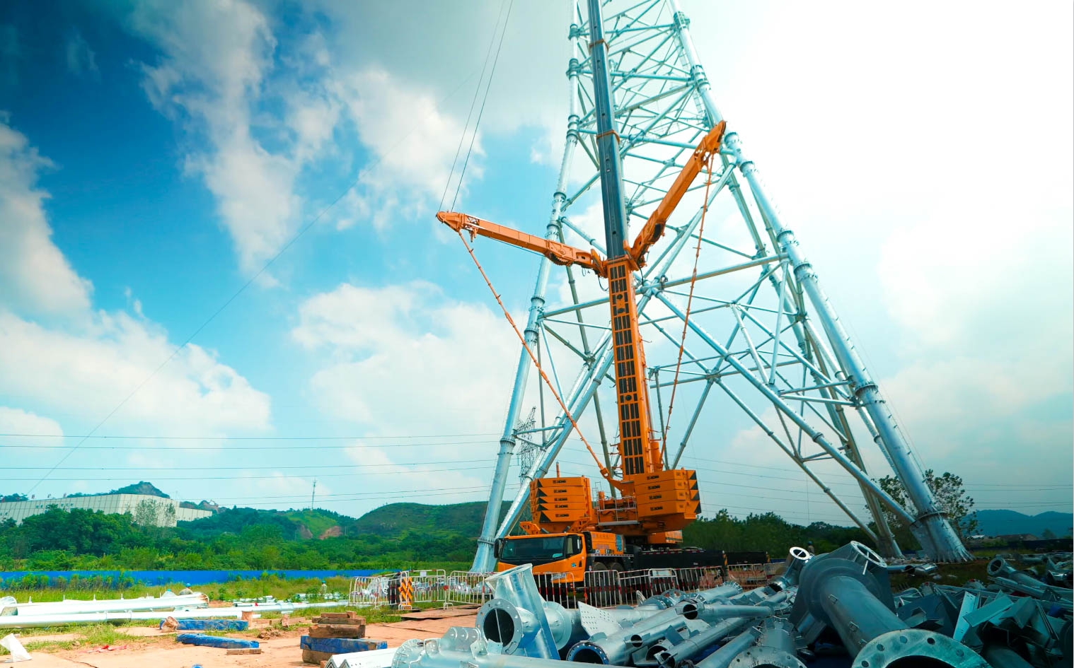 俄罗斯专享会“百变金刚”XCA600L8助力湖北送变电工程项目